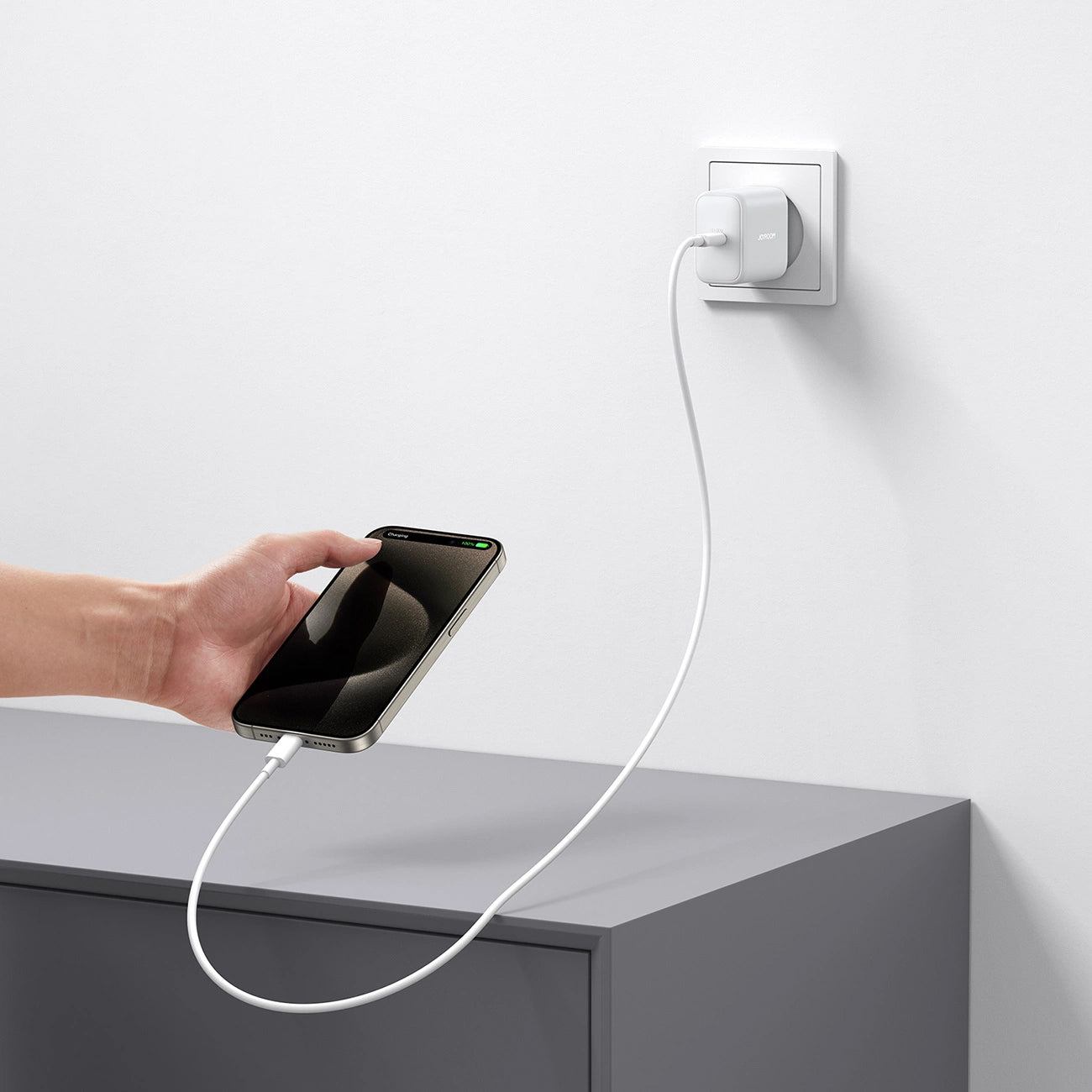 Punjač mreže Joyroom JR-TCF24, 30W, 3A, 1 x USB-C, Beli