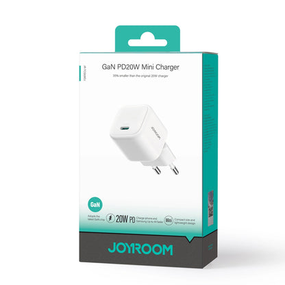 Punjač mreže Joyroom JR-TCG08, 20W, 3A, 1 x USB-C, Beli