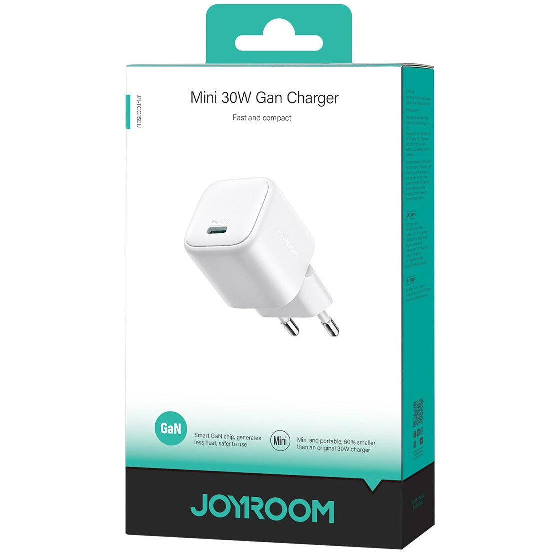 Punjač mreže Joyroom JR-TCG15 Mini, 30W, 3A, 1 x USB-C, Beli
