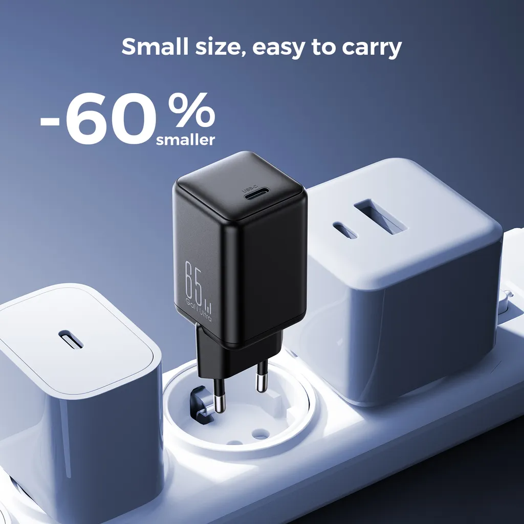 Punjač mreže Joyroom JR-TCG18, 65W, 3.25A, 1 x USB-C, Crni