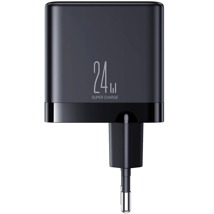 Network Charger Joyroom JR-TCN03, 24W, 2.4A, 4 x USB-A, Black 