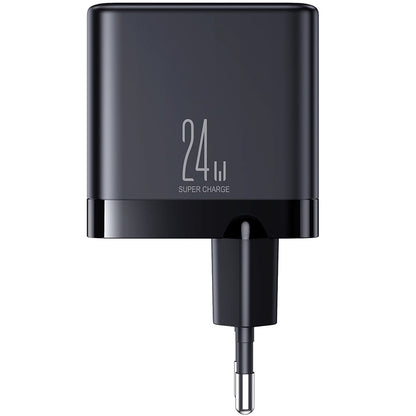 Network Charger Joyroom JR-TCN03, 24W, 2.4A, 4 x USB-A, Black 