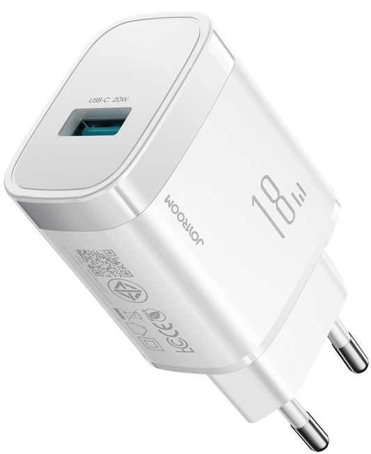 Punjač za mrežu Joyroom JR-TF4, 18W, 3A, 1 x USB-A, Bela