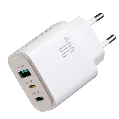 Punjač za mrežu Joyroom JR-TG6, 30W, 3A, 1 x Lightning - 1 x USB-A - 1 x USB-C, Bela