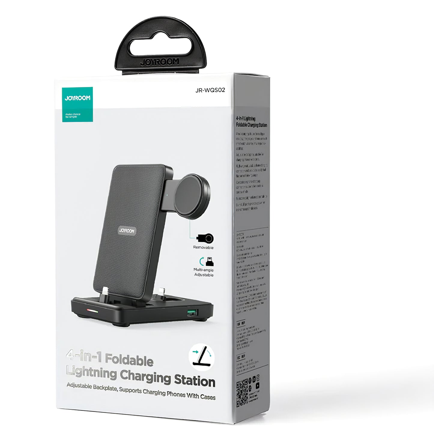 Joyroom JR-WQS02 Foldable 4in1, 7.5W, Black 