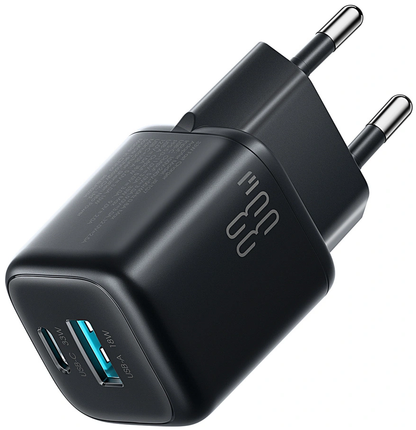 Punjač mreže Joyroom JR-TG7, 33W, 3A, 1 x USB-A - 1 x USB-C, Crni