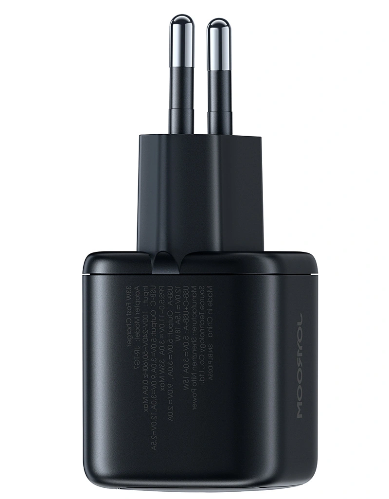 Punjač mreže Joyroom JR-TG7, 33W, 3A, 1 x USB-A - 1 x USB-C, Crni