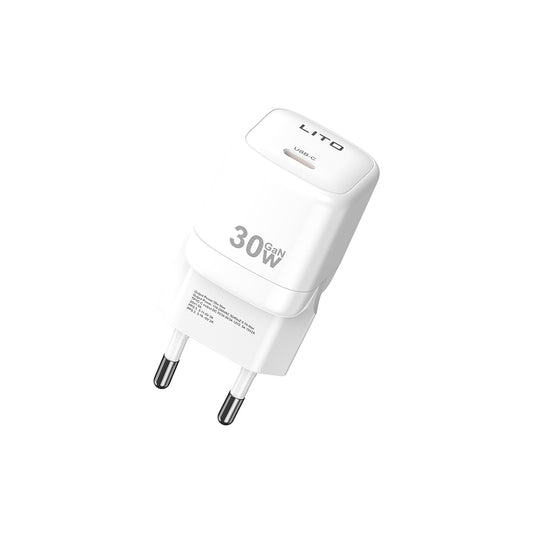 Punjač Mreža Lito LC11, 30W, 3A, 1 x USB-C, Beli