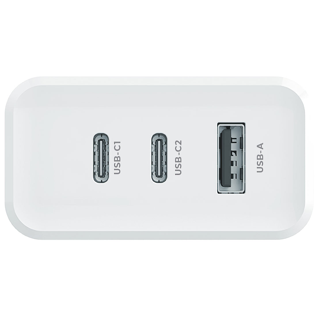 MaXlife Network Charger MXTC-07-45ACC, 45W, 3A, 1 x USB-A - 2 x USB-C, White 