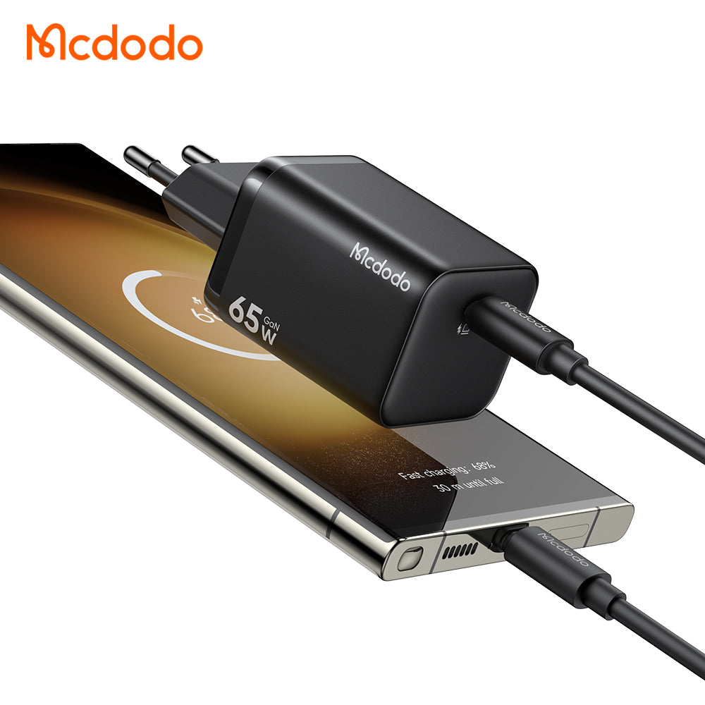 Punjač za mrežu McDodo CH-0850 Ultimate Mini, 65W, 3.25A, 1 x USB-C, Crni