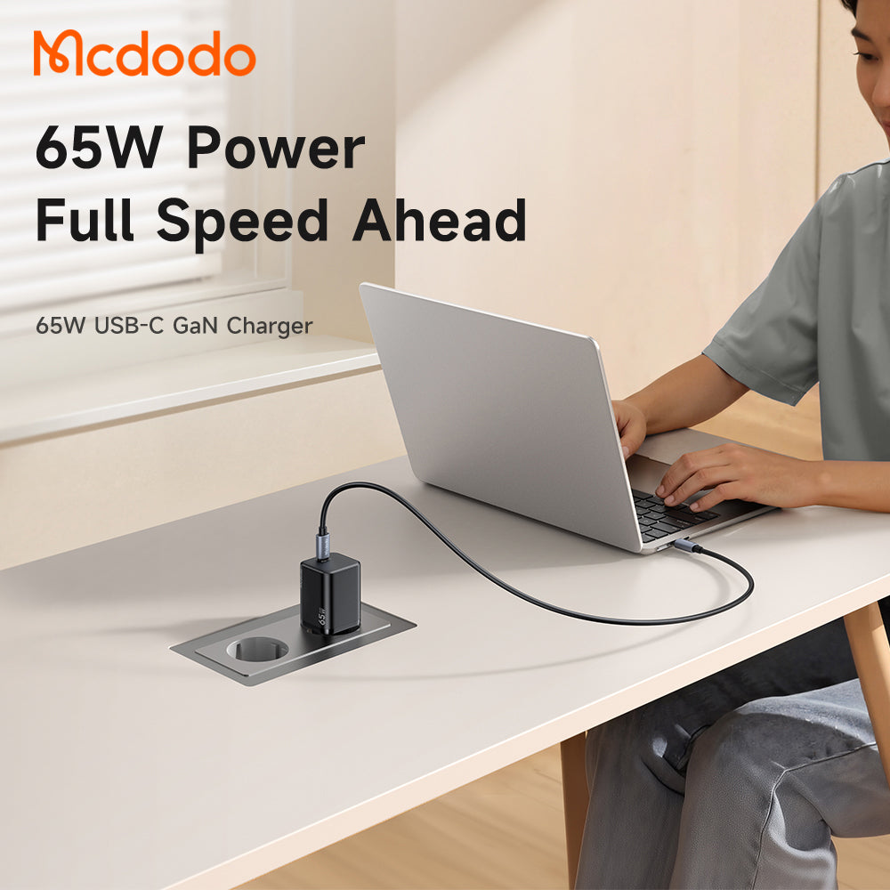 Punjač za mrežu McDodo CH-0850 Ultimate Mini, 65W, 3.25A, 1 x USB-C, Crni