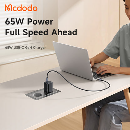 Punjač za mrežu McDodo CH-0850 Ultimate Mini, 65W, 3.25A, 1 x USB-C, Crni