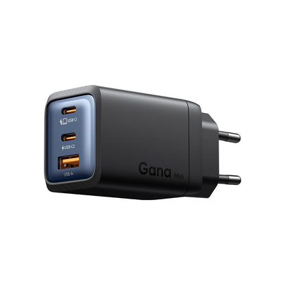 Mrežni punjač McDodo CH-0970 Gana Mini, 67W, 3A, 1 x USB-A - 2 x USB-C, Crni