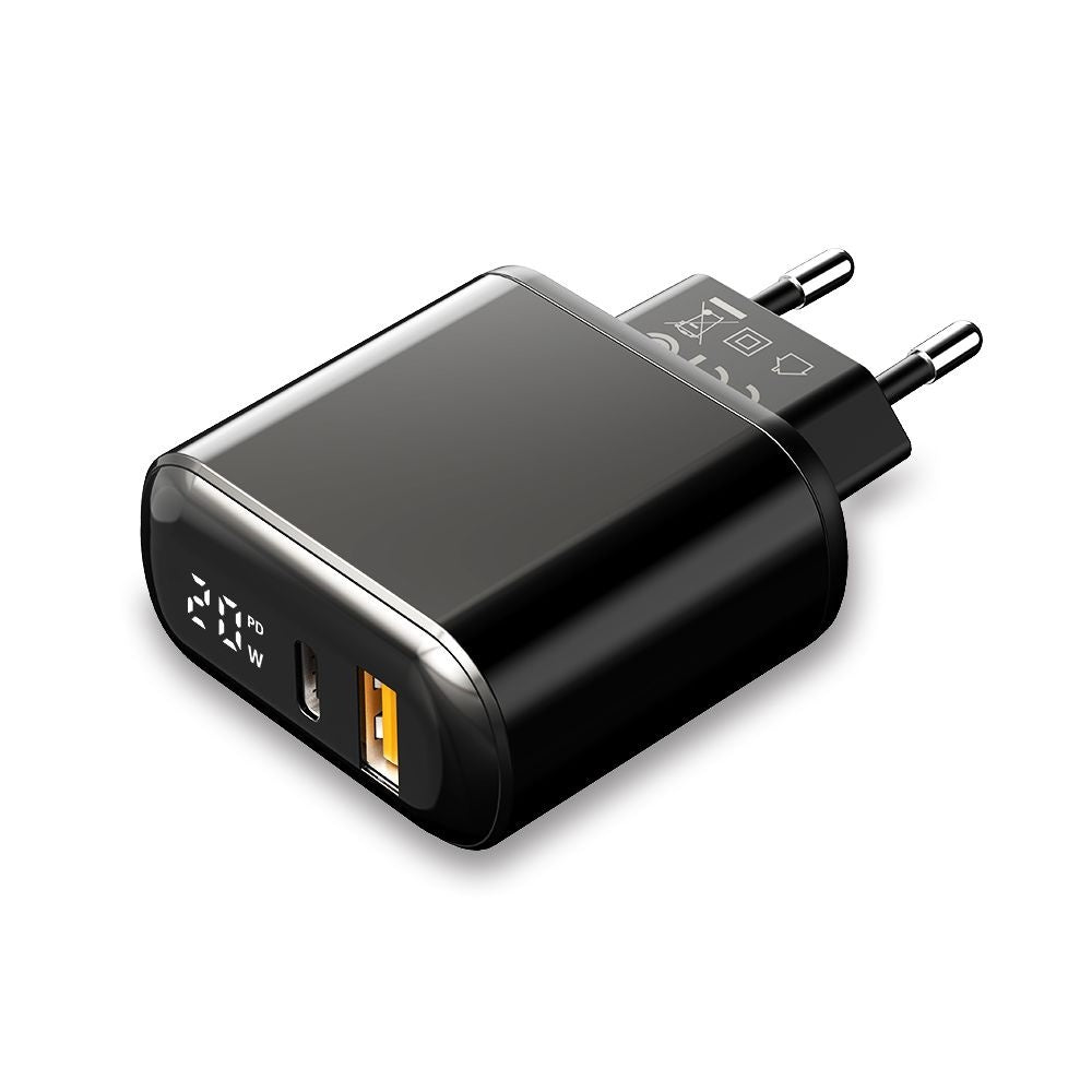 Mrežni punjač McDodo CH-7170 Chocolate Display, 20W, 3A, 1 x USB-A - 1 x USB-C, Crni