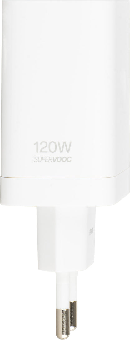Punjač za mrežu OnePlus, 120W, 1 x USB-A, Bela