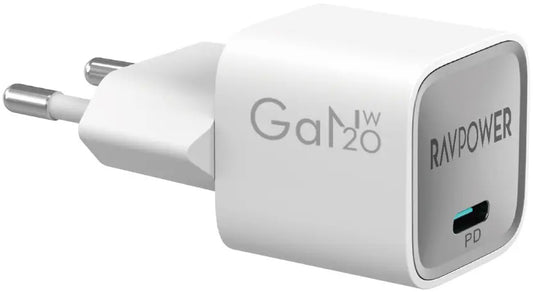 Punjač Mreže RavPower RP-PC1056, 30W, 3A, 1 x USB-C, Beli