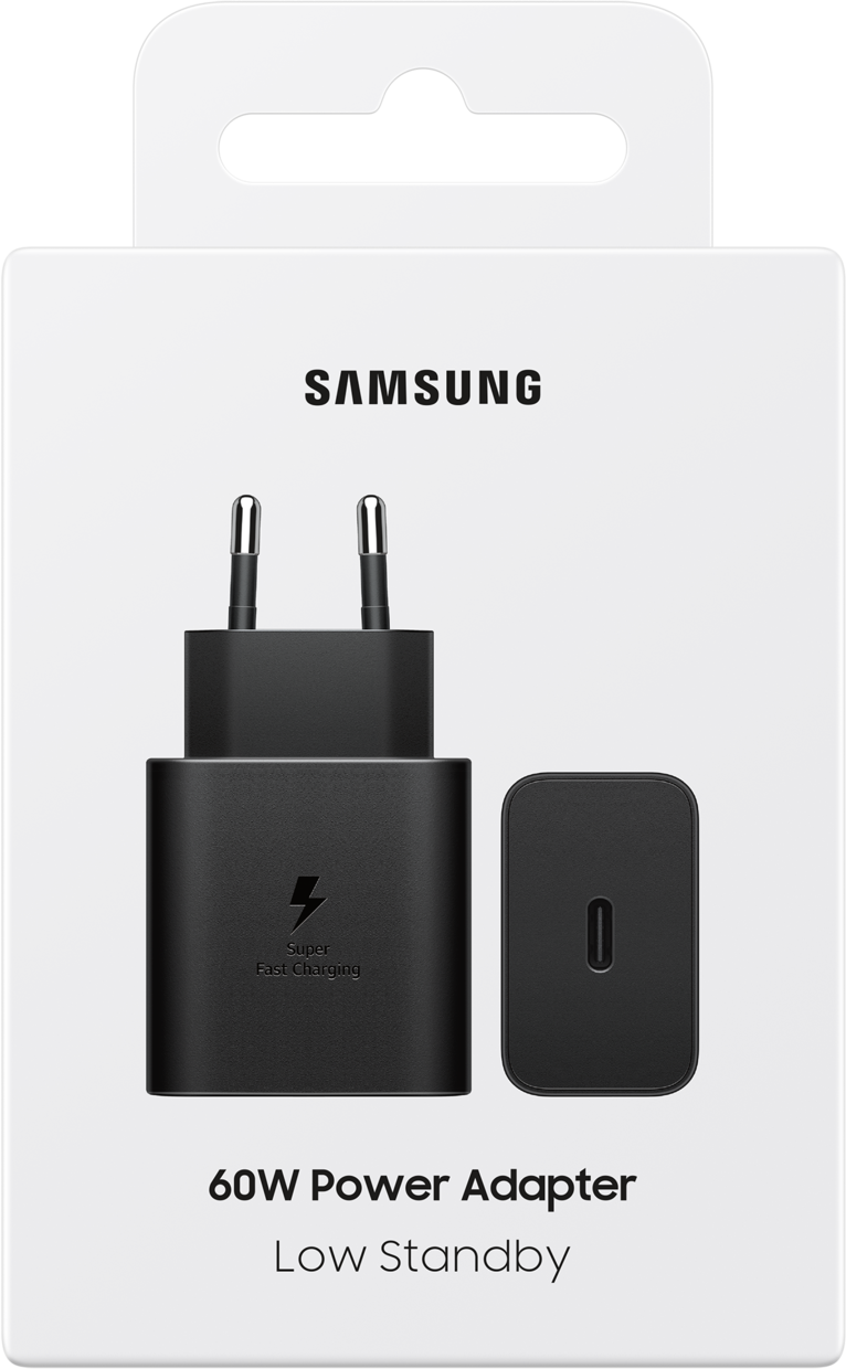 Punjač Samsung mreže, 60W, 3A, 1 x USB-C, Crni EP-T6010NBEGWW