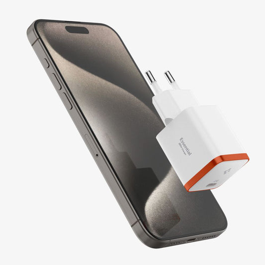 Mrežni punjač Spigen EE301EU Essential, 30W, 3A, 1 x USB-C, Bela ACH08449