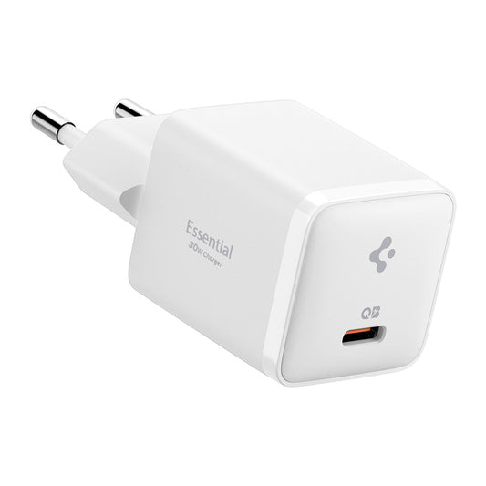 Incarcator Retea Spigen EE301EU Essential, 30W, 3A, 1 x USB-C, Beli ACH09492