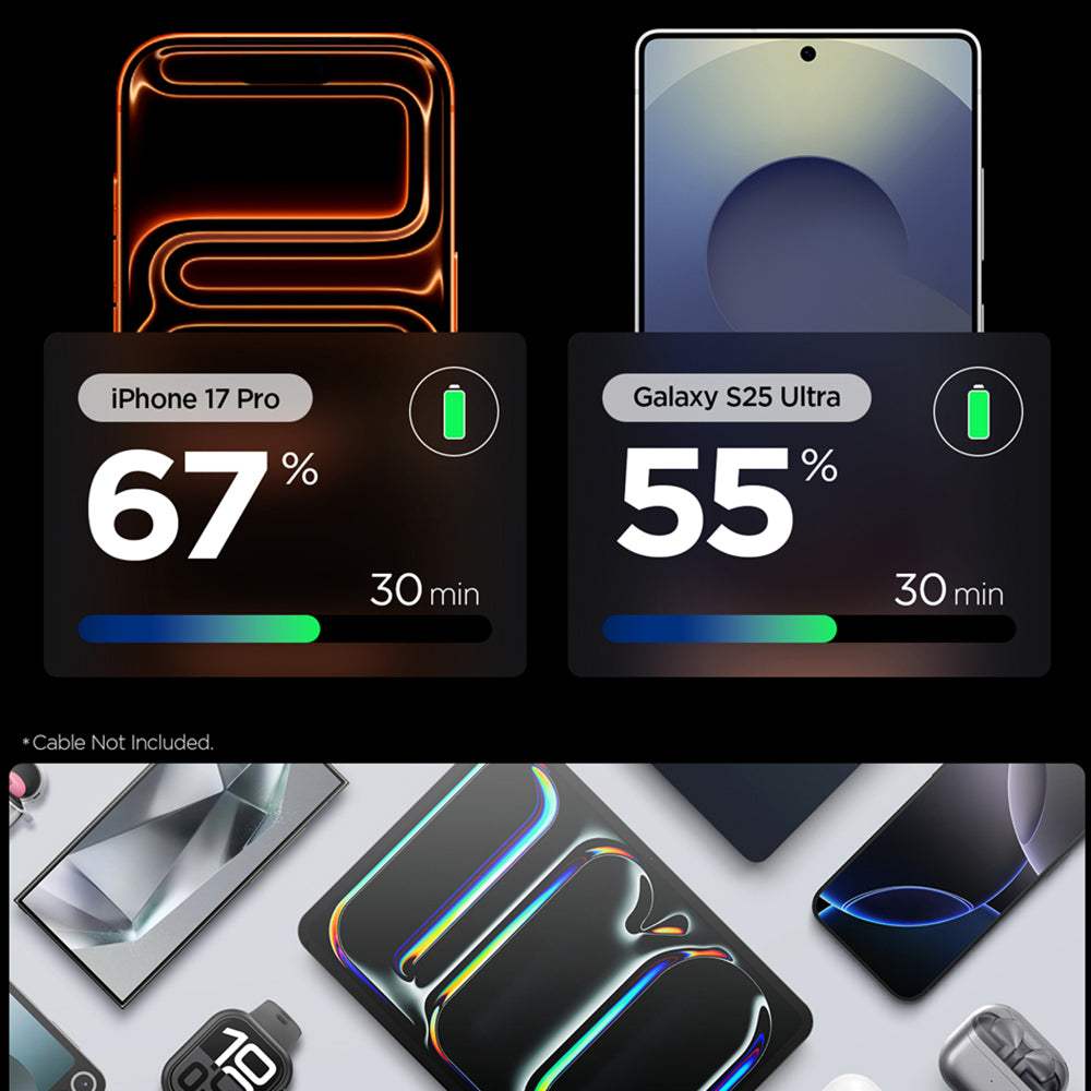Incarcator Retea Spigen EE301EU Essential, 30W, 3A, 1 x USB-C, Beli ACH09492