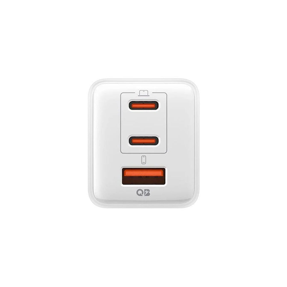 Punjač za mrežu Spigen EE473EU Essential, 47W, 3A, 1 x USB-A - 2 x USB-C, Beli ACH09464