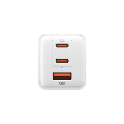 Punjač za mrežu Spigen EE473EU Essential, 47W, 3A, 1 x USB-A - 2 x USB-C, Beli ACH09464