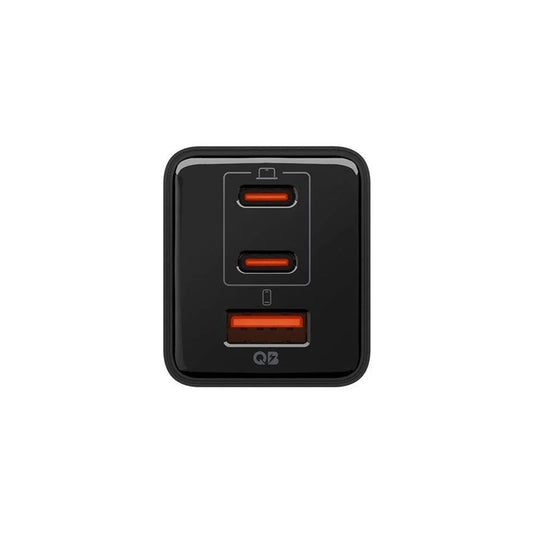 Punjač za mrežu Spigen EE473EU Essential, 47W, 3A, 1 x USB-A - 2 x USB-C, Crni ACH09465