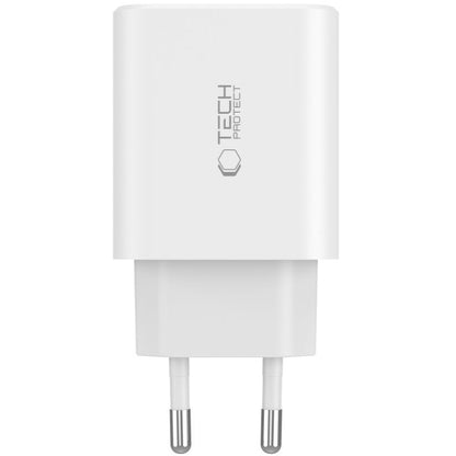 Punjač za mrežu Tech-Protect NC30W, 30W, 3A, 1 x USB-A - 2 x USB-C, Beli