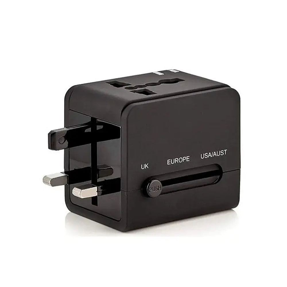 Punjač mreže Techsuit HHt148 Travel, 10W, 2A, 2 x USB-A, Crni