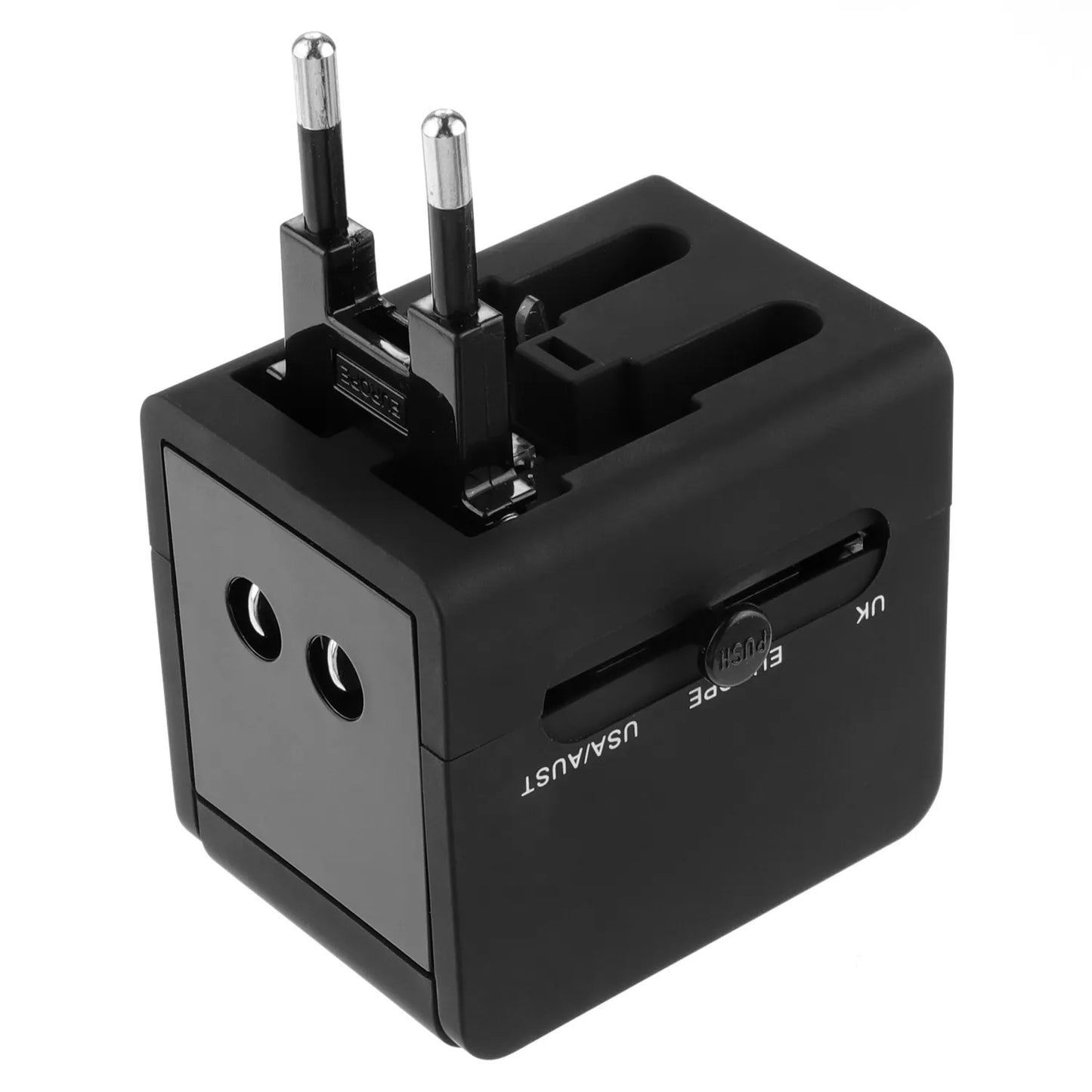 Punjač mreže Techsuit HHt148 Travel, 10W, 2A, 2 x USB-A, Crni