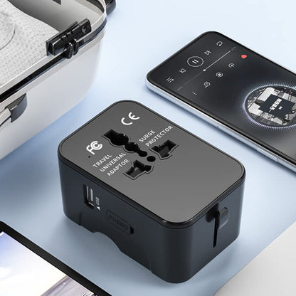 Punjač mreže Techsuit HHT202-2C Travel, 15W, 3A, 2 x USB-C, Crni