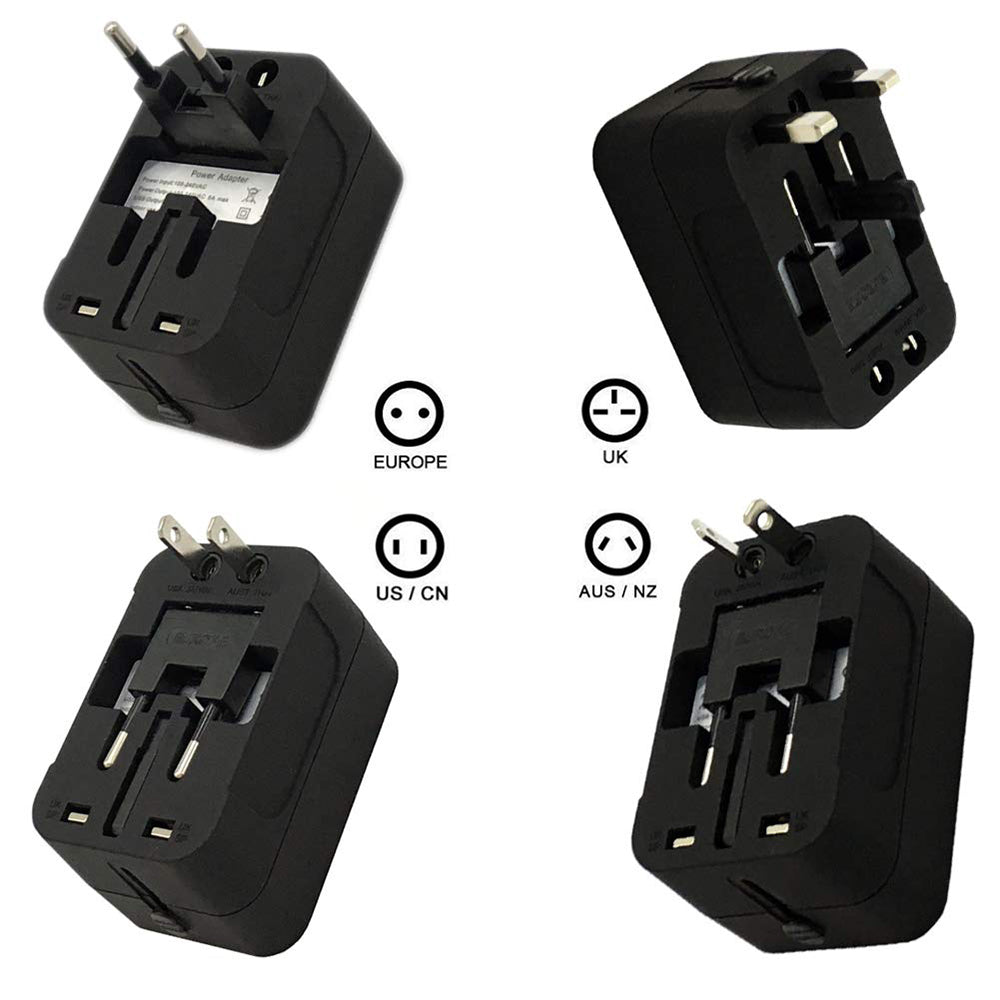 Punjač mreže Techsuit HHT202 Travel, 10W, 2A, 2 x USB-A, Beli