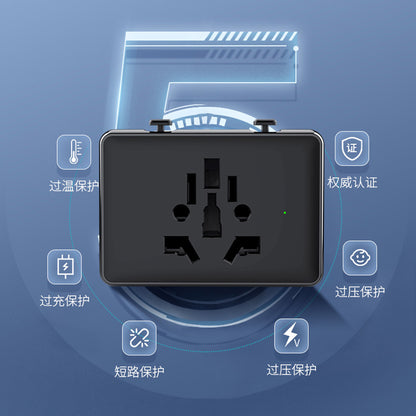 Punjač mreže Techsuit HHT203A Travel, 20W, 3A, 2 x USB-A - 2 x USB-C, Crni