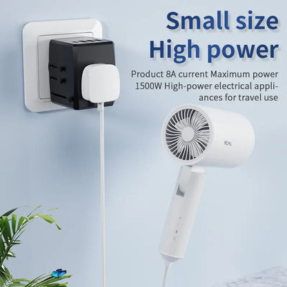 Punjač za mrežu Techsuit HHT904-B1 Travel, 15W, 3A, 3 x USB-A - 1 x USB-C, Crni