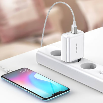 Punjač za mrežu UGREEN CD170, 36W, 3A, 1 x USB-A - 1 x USB-C, Bijeli