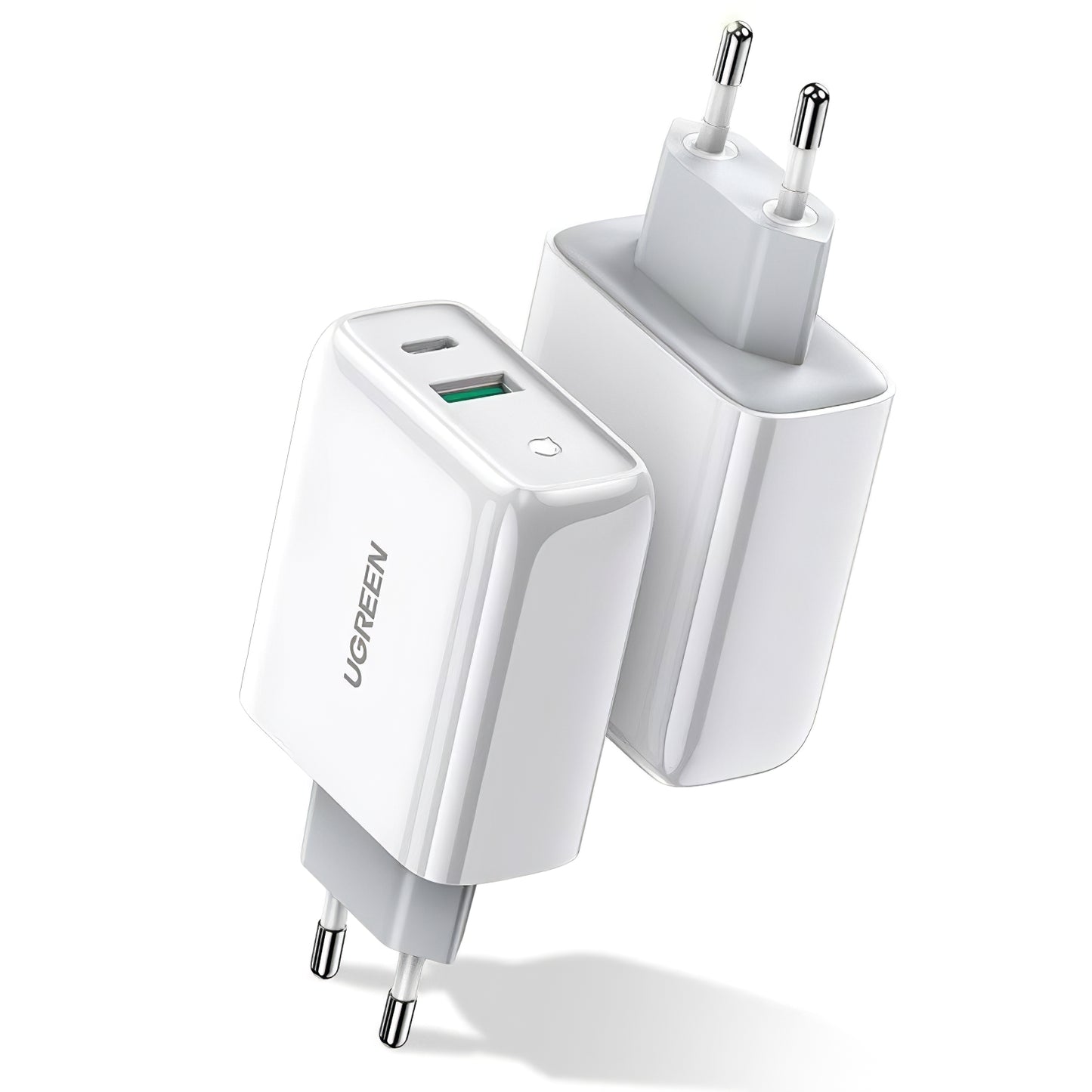 Punjač za mrežu UGREEN CD170, 36W, 3A, 1 x USB-A - 1 x USB-C, Bijeli