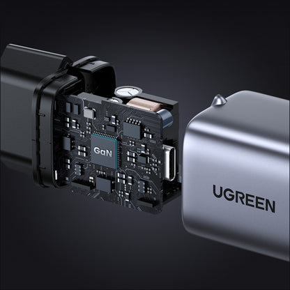 Network Charger UGREEN CD319, 30W, 3A, 1 x USB-C, Grey 