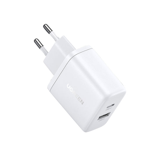 Punjač UGREEN X227, 20W, 3A, 1 x USB-A - 1 x USB-C, Beli