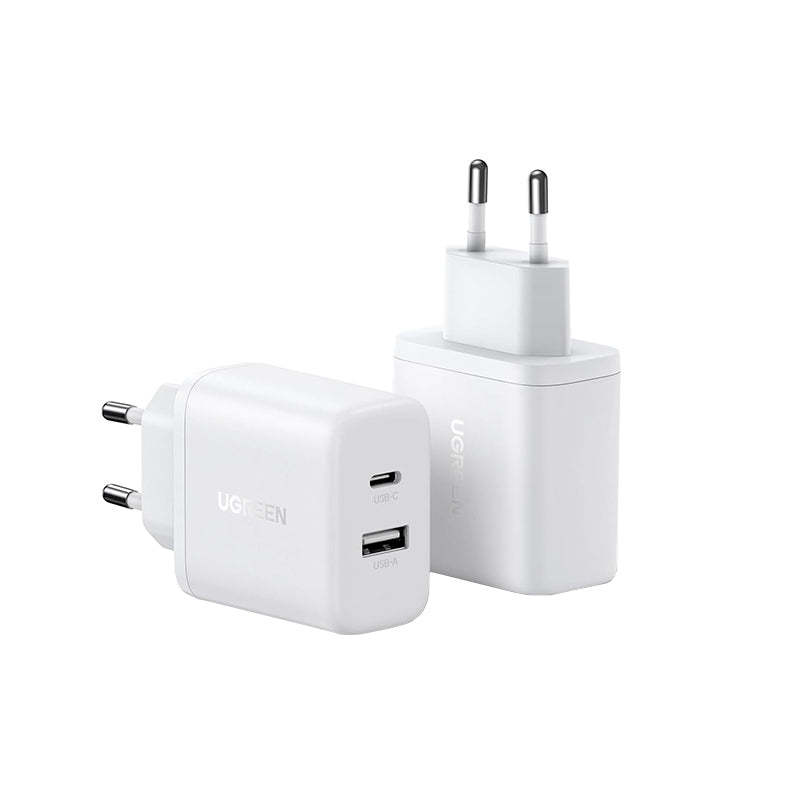 Punjač UGREEN X227, 20W, 3A, 1 x USB-A - 1 x USB-C, Beli