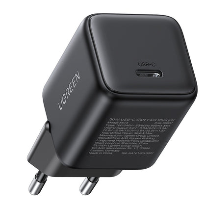 Punjač za mrežu UGREEN X513, 30W, 3A, 1 x USB-C, Crni
