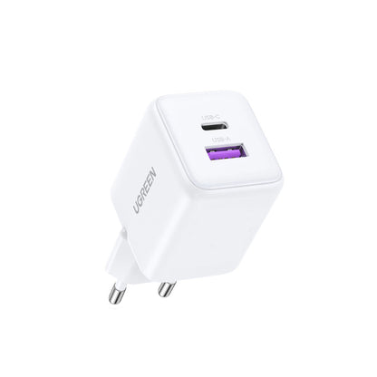 Punjač Mreže UGREEN X516, 30W, 3A, 1 x USB-A - 1 x USB-C, Beli