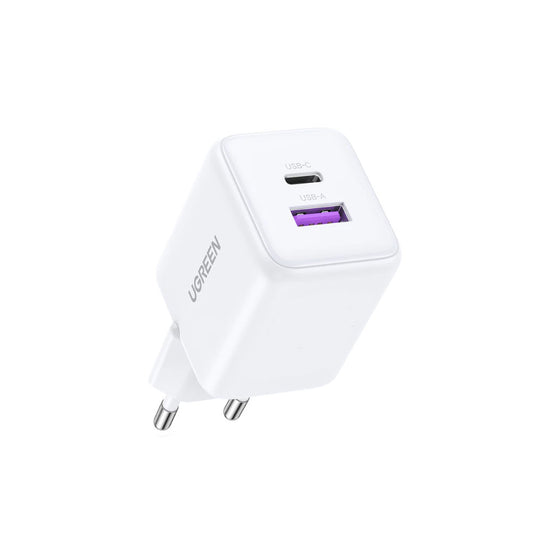 Punjač Mreže UGREEN X516, 30W, 3A, 1 x USB-A - 1 x USB-C, Beli