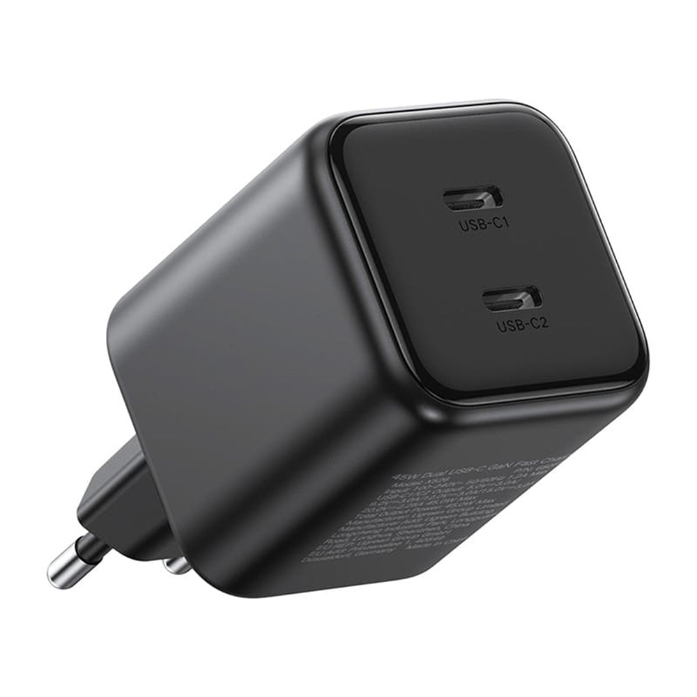 Punjač za mrežu UGREEN X526 (65058), 45W, 3A, 2 x USB-C, Crna