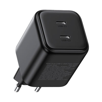 Punjač za mrežu UGREEN X526 (65058), 45W, 3A, 2 x USB-C, Crna