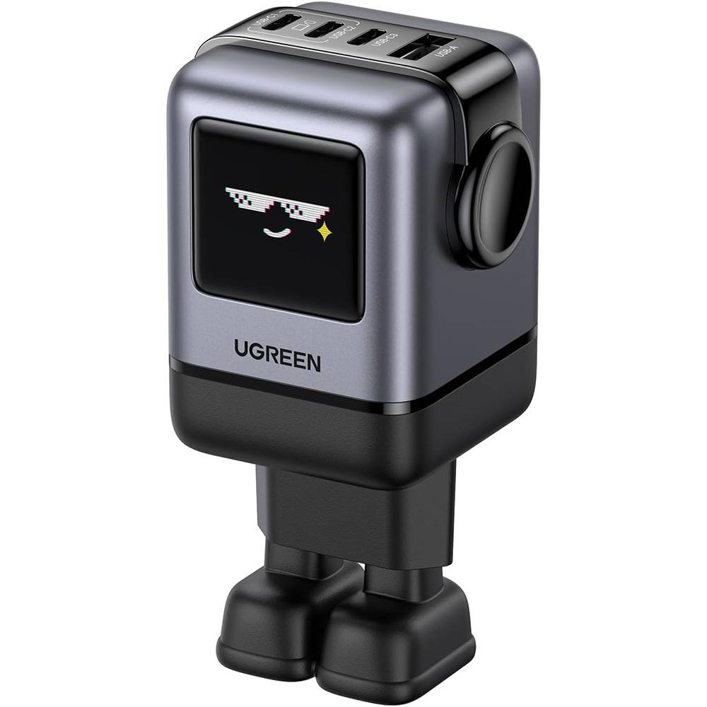 Punjač za mrežu UGREEN X688 Uno, 100W, 5A, 1 x USB-A - 3 x USB-C, Crni