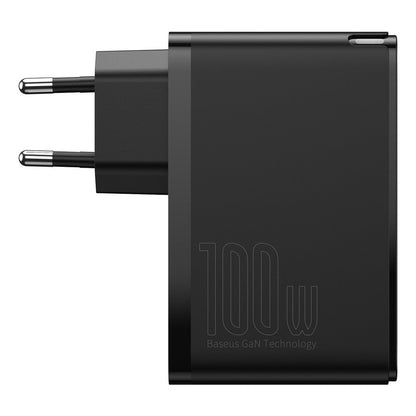 Punjač Baseus GaN2 Pro, 100W, 5A, 2 x USB-A - 2 x USB-C, Crni CCGAN2P-L01