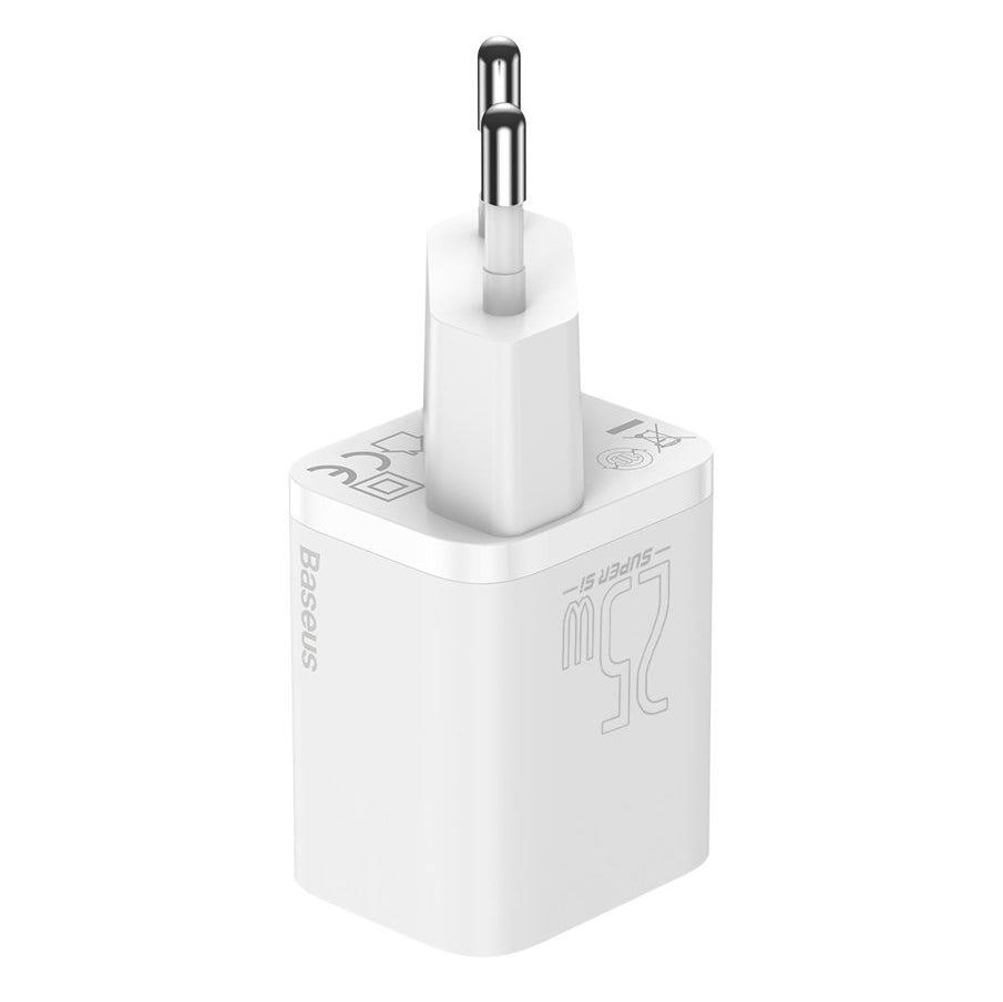 Punjač Baseus Super Si, 25W, 3A, 1 x USB-C, Bijeli CCSP020102
