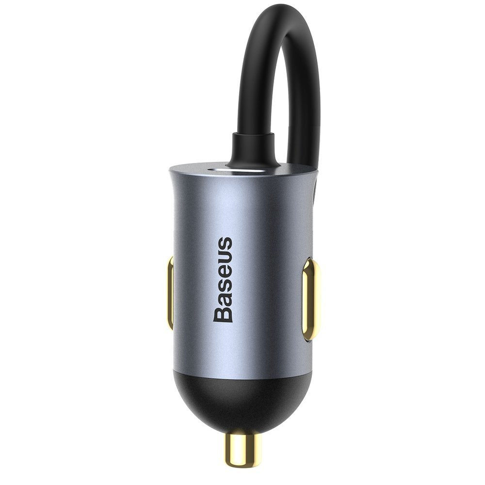Baseus Share Together Car Charger, 120W, 3A, 2 x USB-A - 2 x USB-C, Grey CCBT-A0G