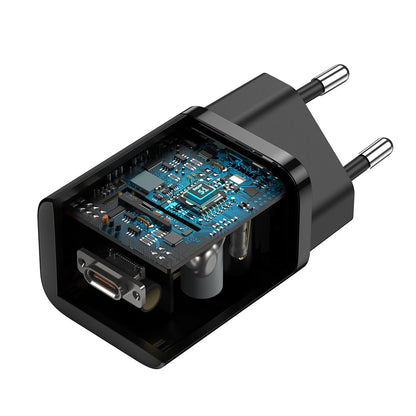 Punjač Baseus Super Si, 25W, 3A, 1 x USB-C, Crni CCSP020101