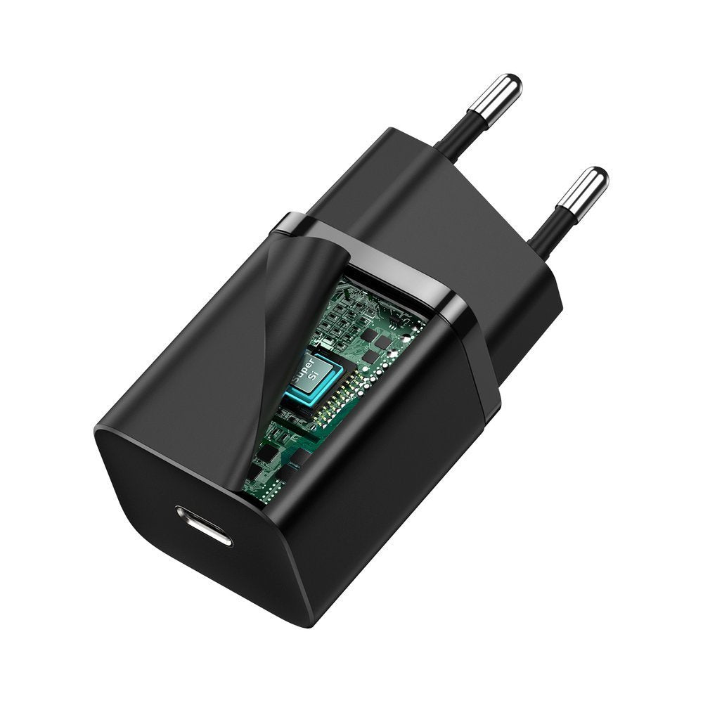 Punjač Baseus Super Si, 30W, 3A, 1 x USB-C, crni CCSUP-J01